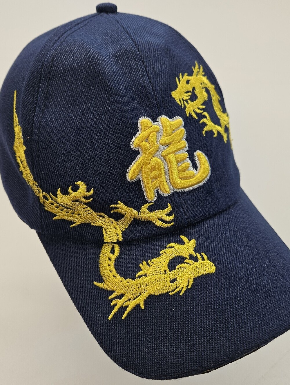 Mega U.A.S Changhongmaoye  Black And Yellow Hat Cap Dragon